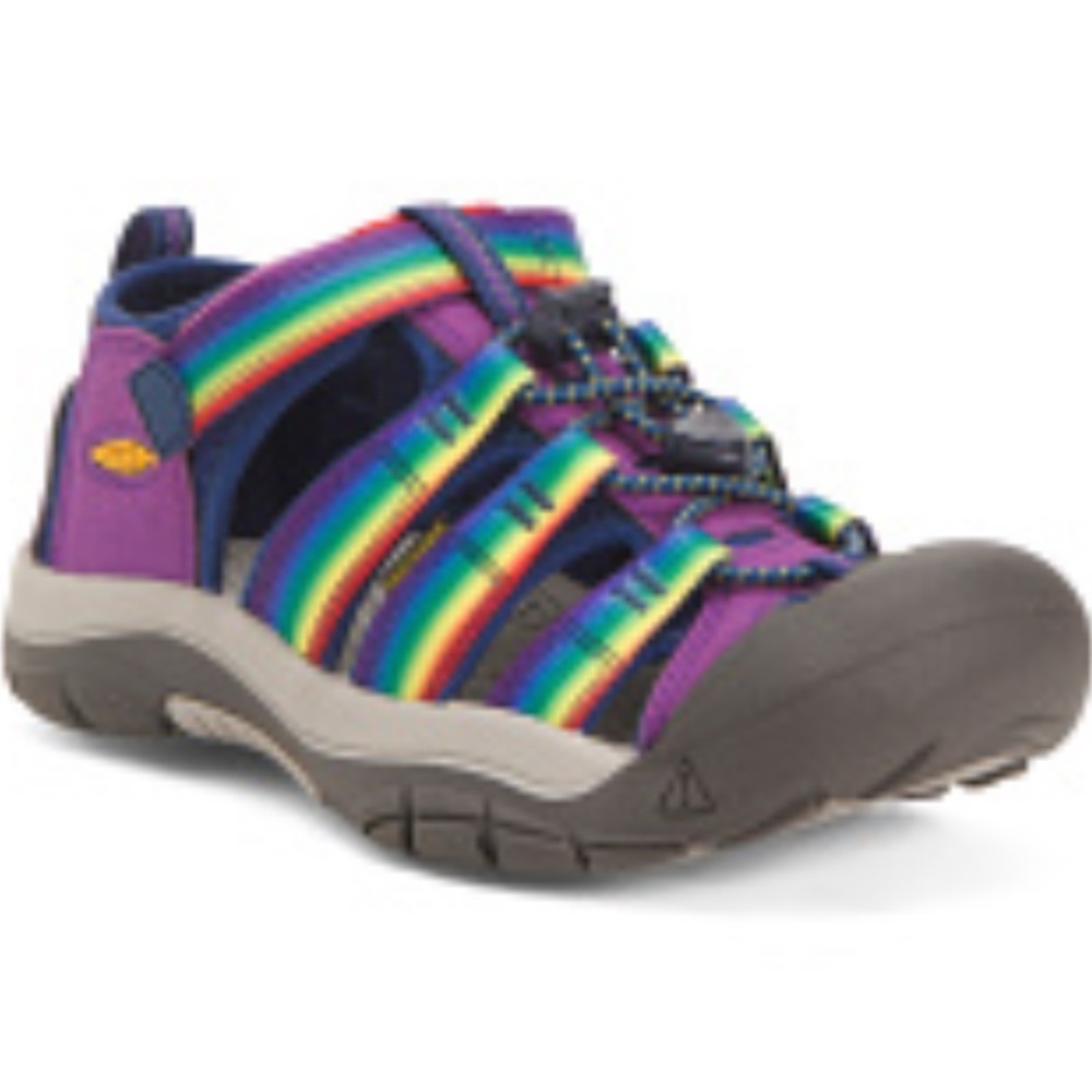 Keen Kids Youth Sz 5 Newport H2 Rainbow Multicolor Strappy Sandals closed toe